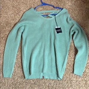 Crisscross back sweater